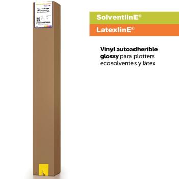  VINYL AUTOADHERIBLE GLOSSY PARA PLOTTERS ECOSOLVENTES Y LATEX - VNS15