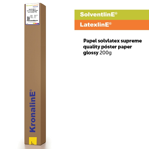  PAPEL SOLVLATEX SUPREME QUALITY PÓSTER PAPER GLOSSY 200g PARA PLOTTERS ECOSOLVENTES Y LATEX - SVL600