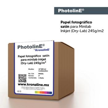  PAPEL FOTOGRÁFICO SATÍN PARA MINILAB INKJET (DRY-LAB) 245g/m² - PMS01