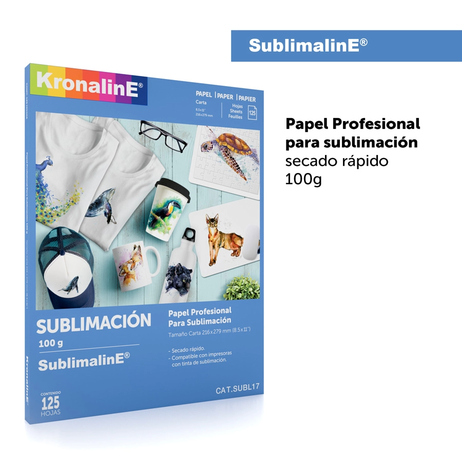  PAPEL PROFESIONAL PARA SUBLIMACIÓN SECADO RÁPIDO 100g - SUBL19