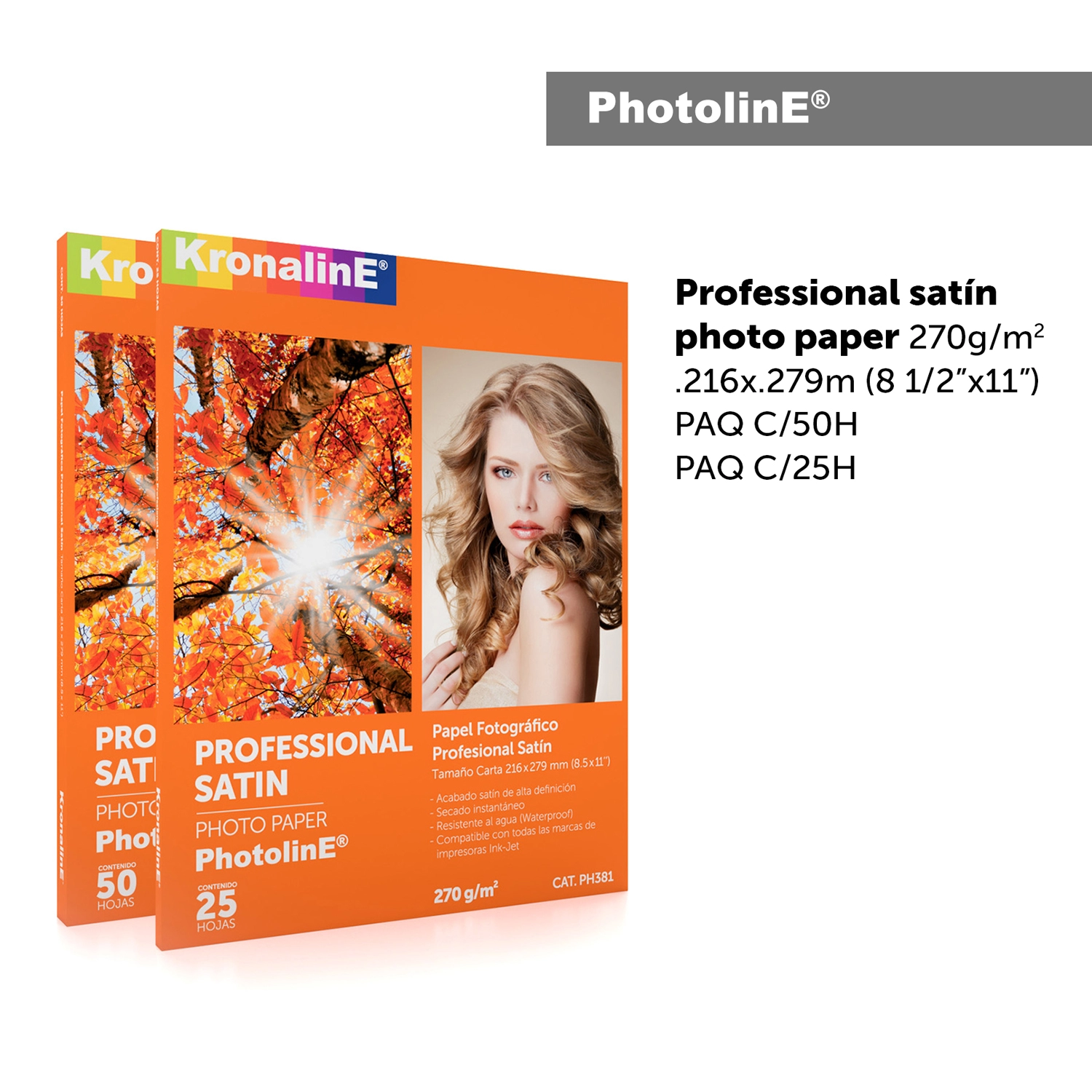  PROFESSIONAL SATÍN PHOTO PAPER 270g/m² - PH380