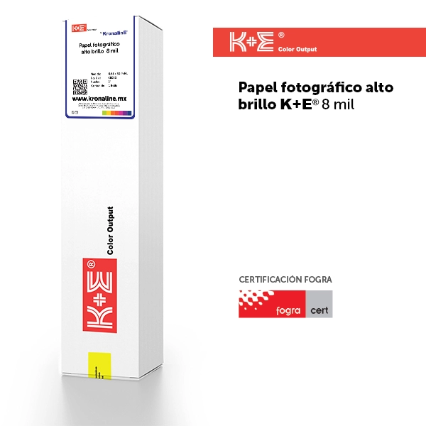  PAPEL FOTOGRÁFICO ALTO BRILLO K+E 190g/m² 8 mil - KE011