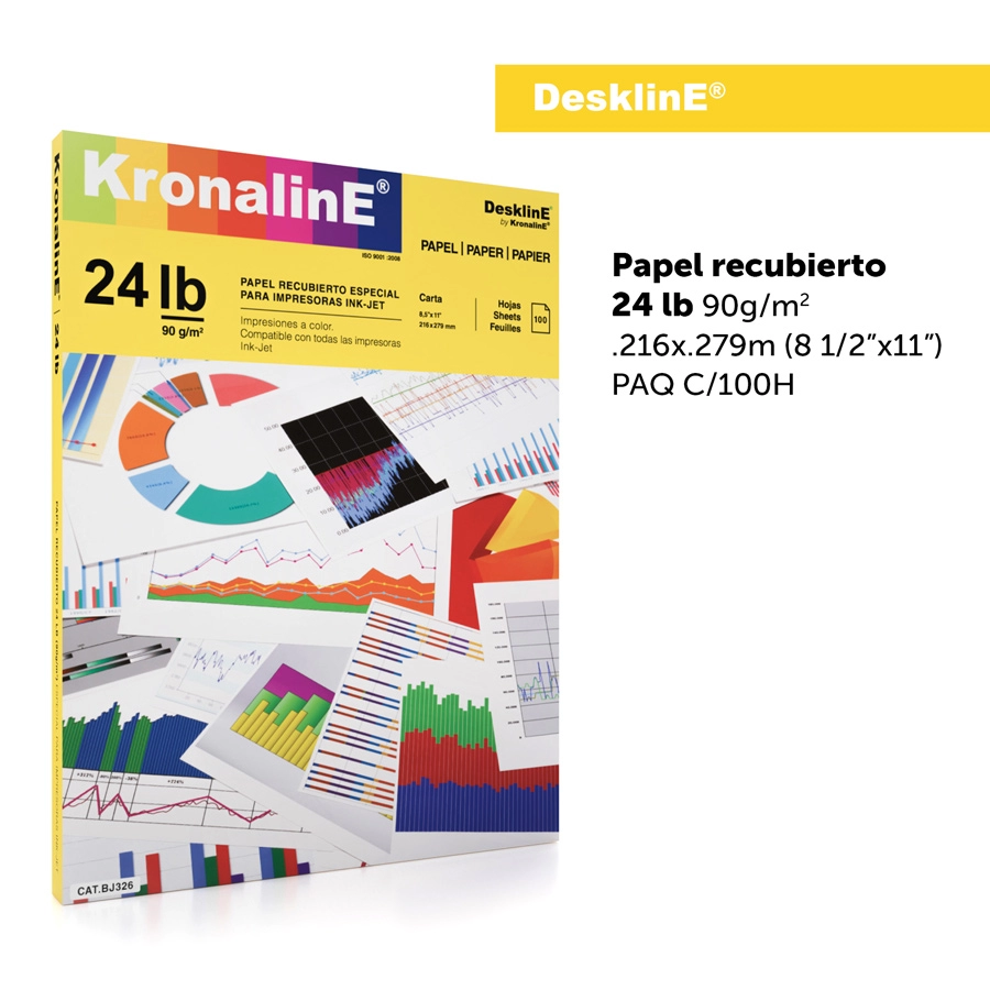  PAPEL RECUBIERTO MATE 24 lbs 90 g/m² - BJ326