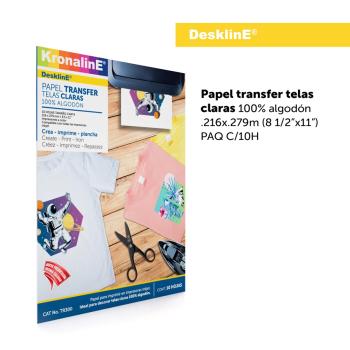  PAPEL TRANSFER PARA TELAS CLARAS - TR300